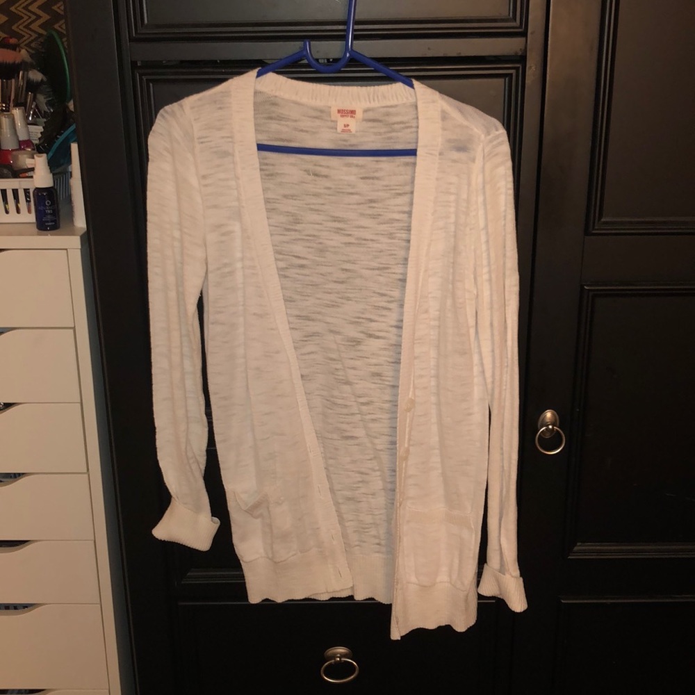 Mossimo white cardigan small
